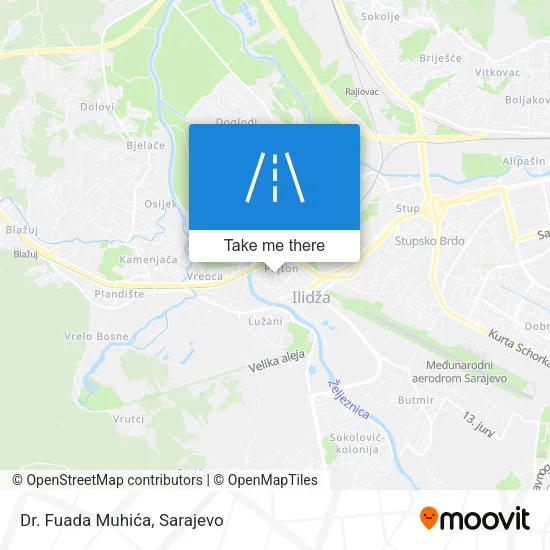 Dr. Fuada Muhića map