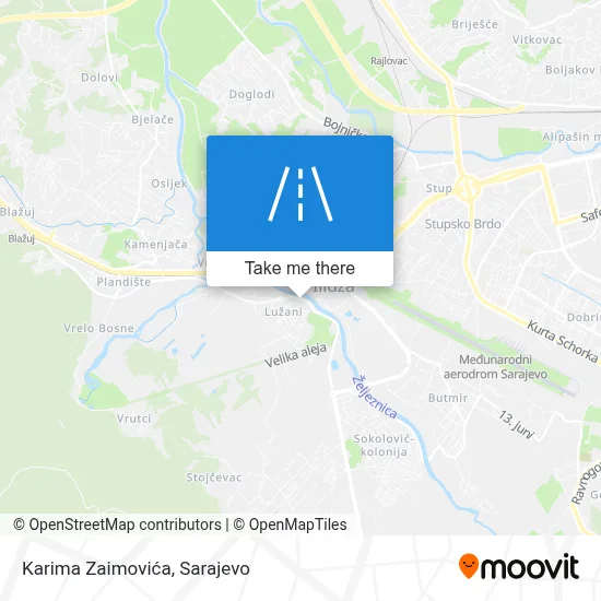 Karima Zaimovića map