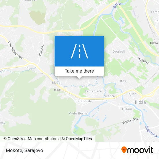 Mekote map