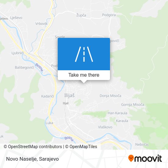Novo Naselje map