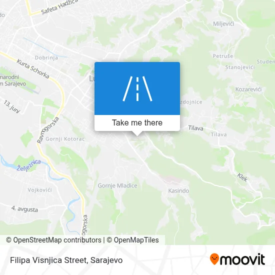 Filipa Višnjića map