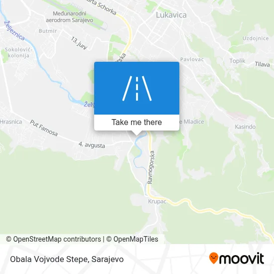 Obala Vojvode Stepe map