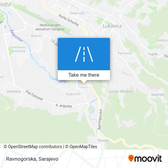 Ravnogorska map