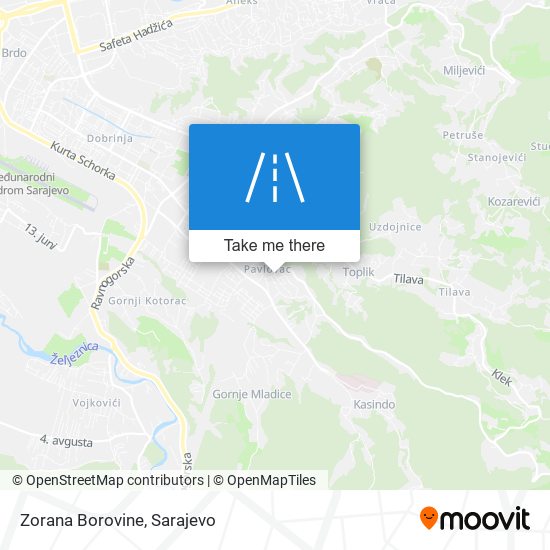 Zorana Borovine map