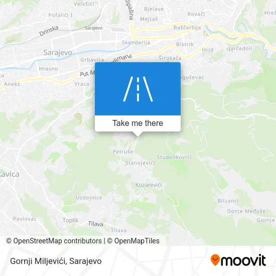 Gornji Miljevići map