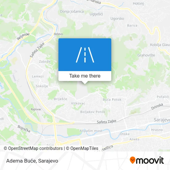 Adema Buće map