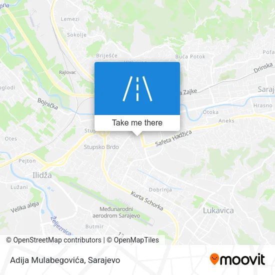 Adija Mulabegovića map