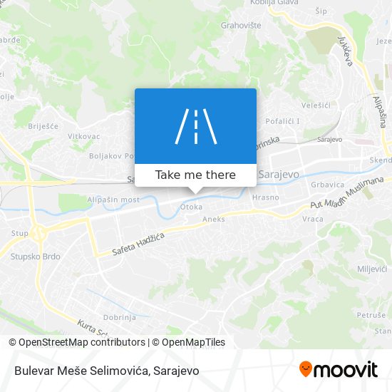 Bulevar Meše Selimovića map