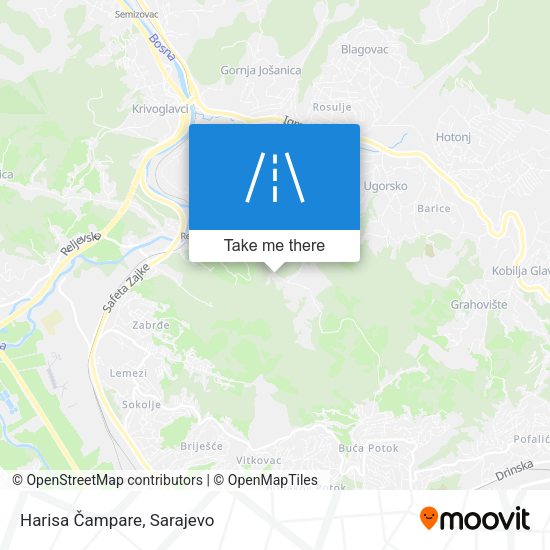 Harisa Čampare map