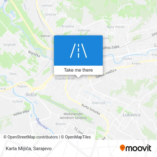 Karla Mijića map