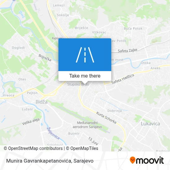 Munira Gavrankapetanovića map