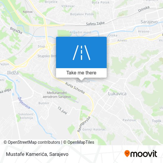 Mustafe Kamerića map