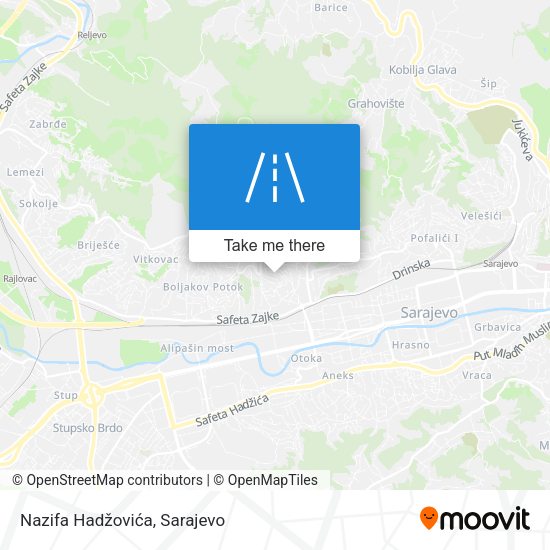Nazifa Hadžovića map