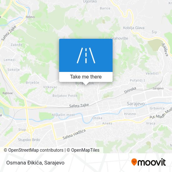 Osmana Đikića map