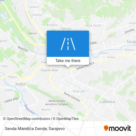 Senda Mandića Dende map