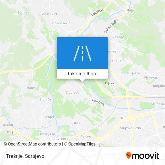 Trešnje map