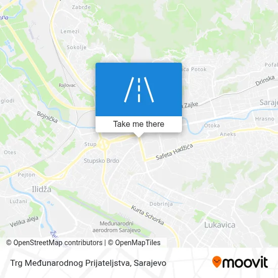 Trg Međunarodnog Prijateljstva map