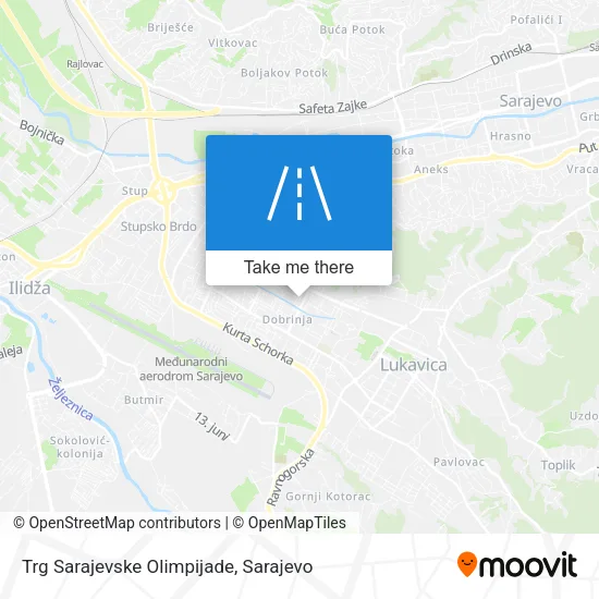 Trg Sarajevske Olimpijade map