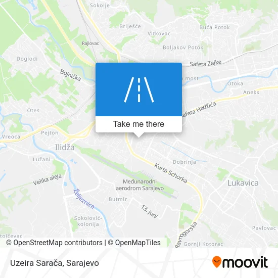 Uzeira Sarača mapa