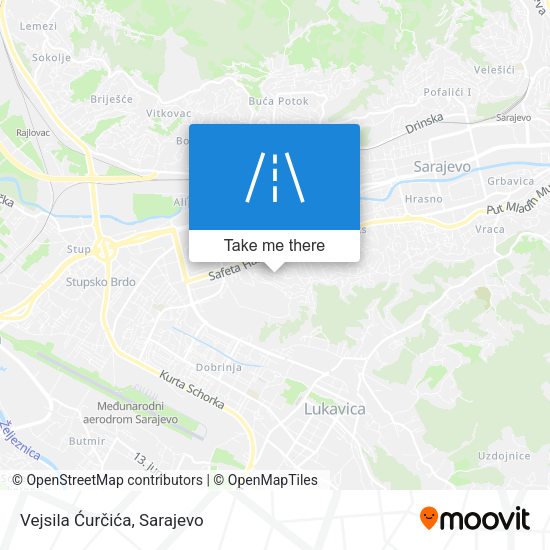Vejsila Ćurčića map