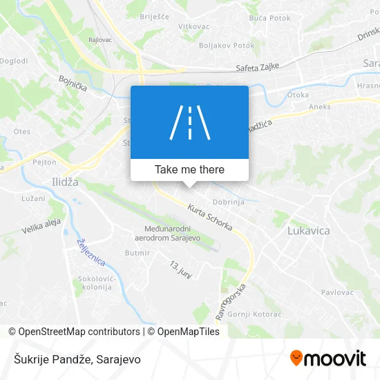 Šukrije Pandže map