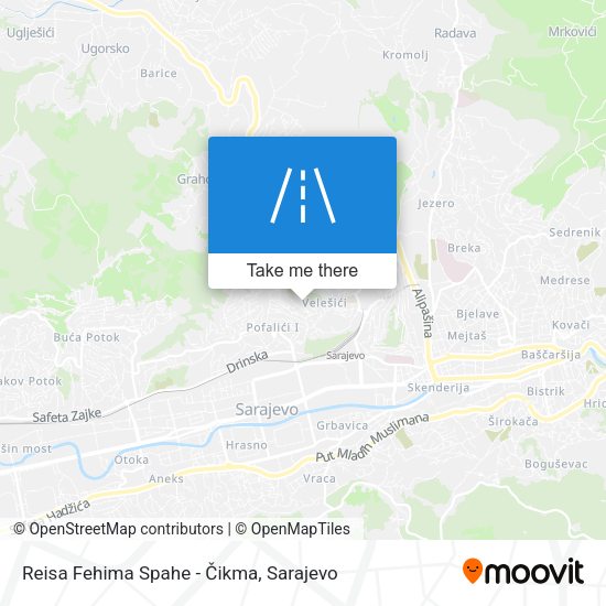 Reisa Fehima Spahe - Čikma map