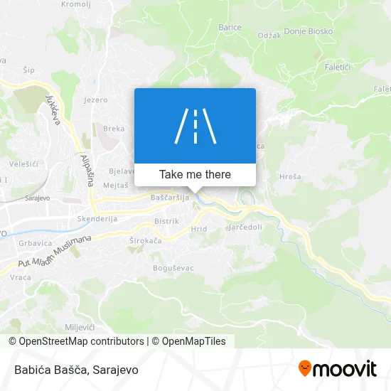 Babića Bašča map