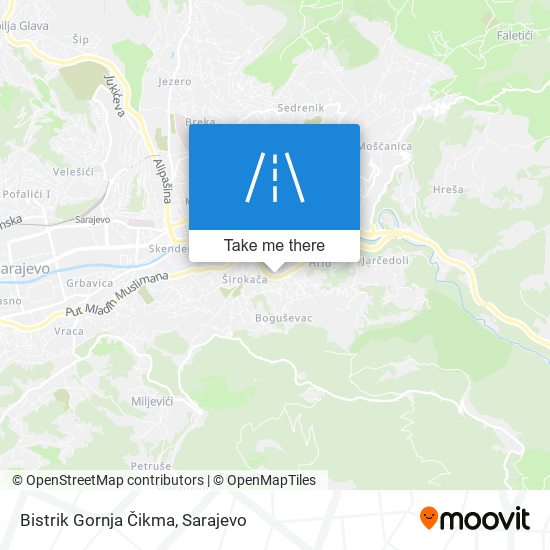 Bistrik Gornja Čikma mapa