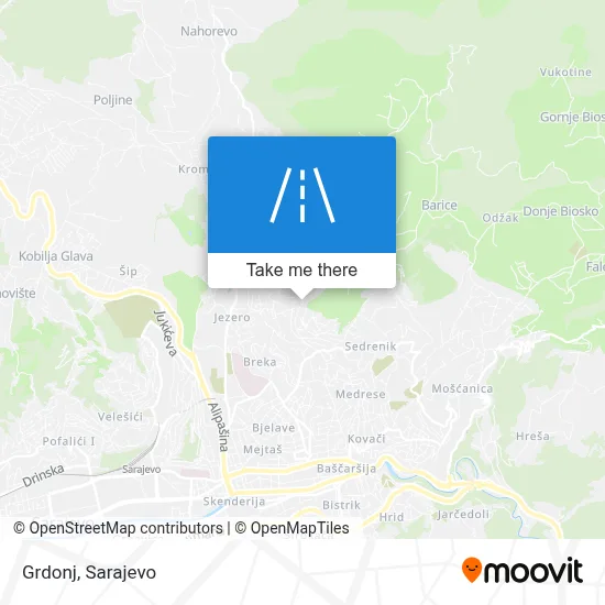 Grdonj map