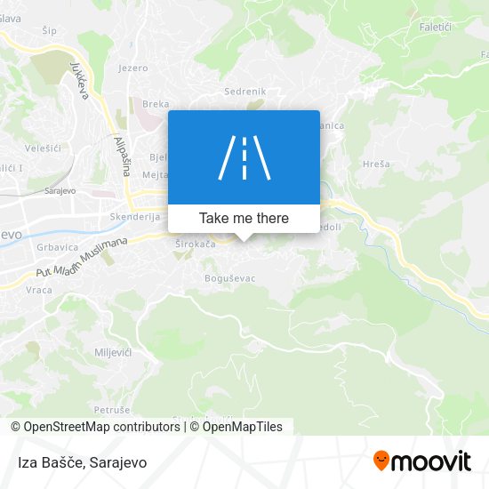 Iza Bašče map