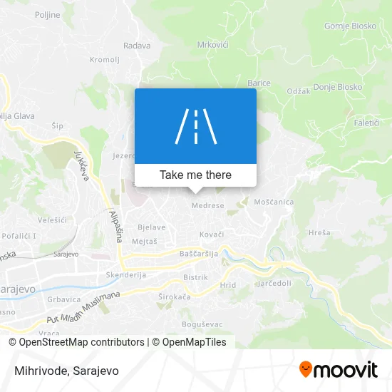 Mihrivode mapa