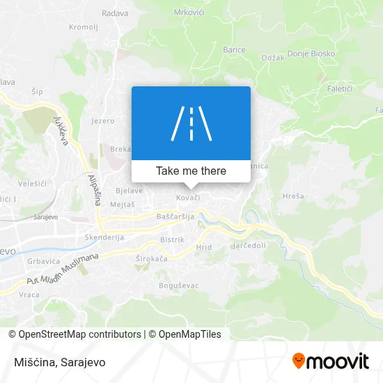 Mišćina map