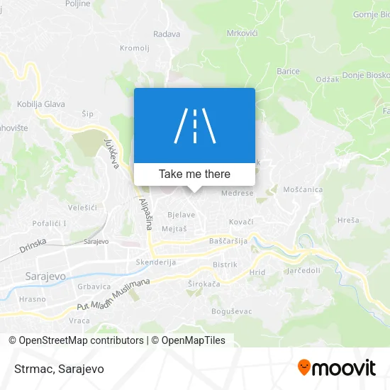 Strmac map