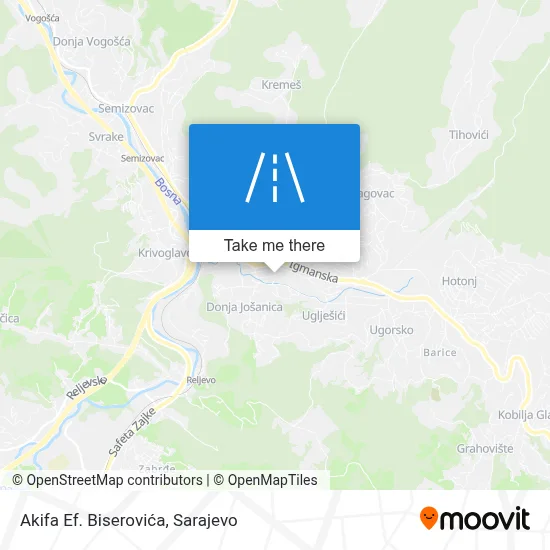 Akifa Ef. Biserovića map