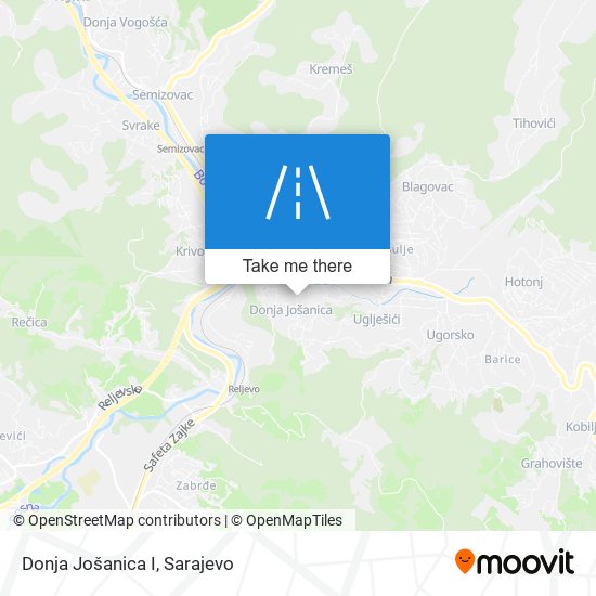 Donja Jošanica I mapa