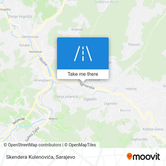 Skendera Kulenovića map