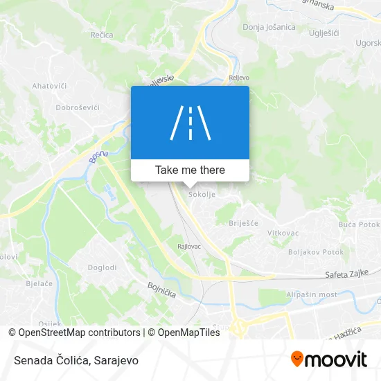 Senada Čolića map