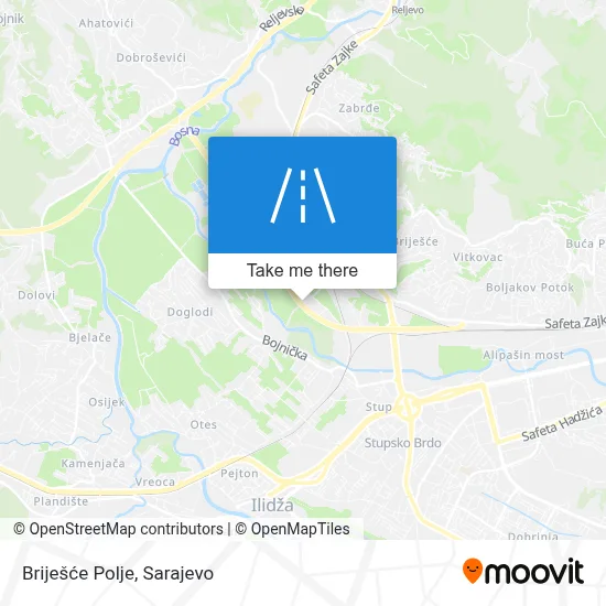 Briješće Polje map