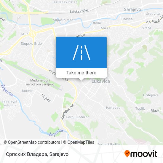 Српских Владара map