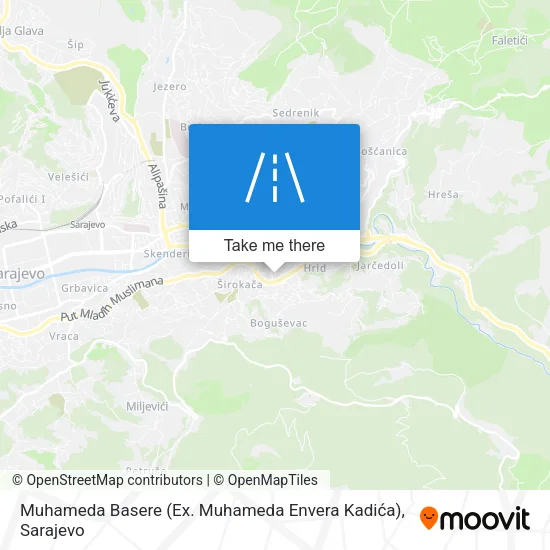 Muhameda Basere (Ex. Muhameda Envera Kadića) map