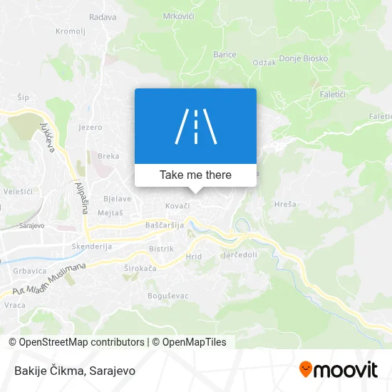 Bakije Čikma map
