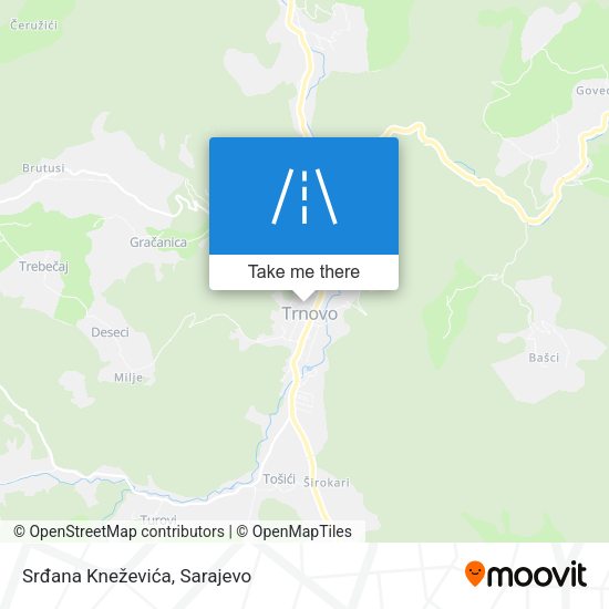 Srđana Kneževića map