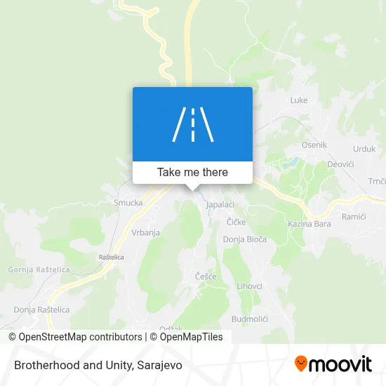 Bratstva I Jedinstva map