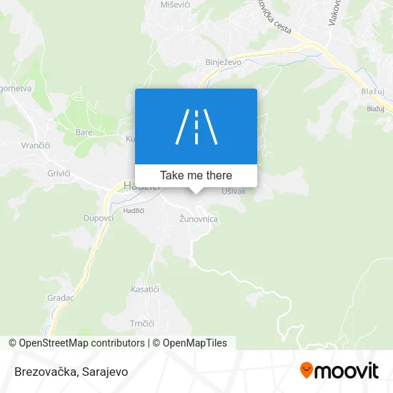 Brezovačka map