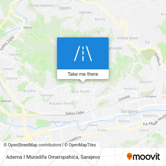 Adema I Muradifa Omerspahića map