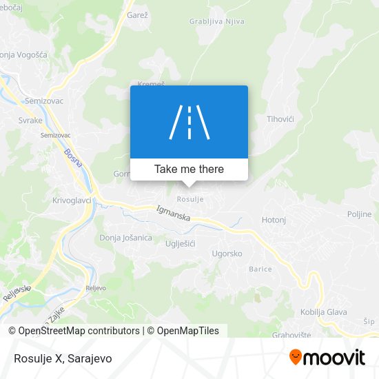 Rosulje X map