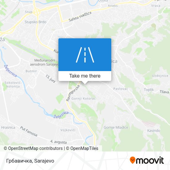 Грбавичка map