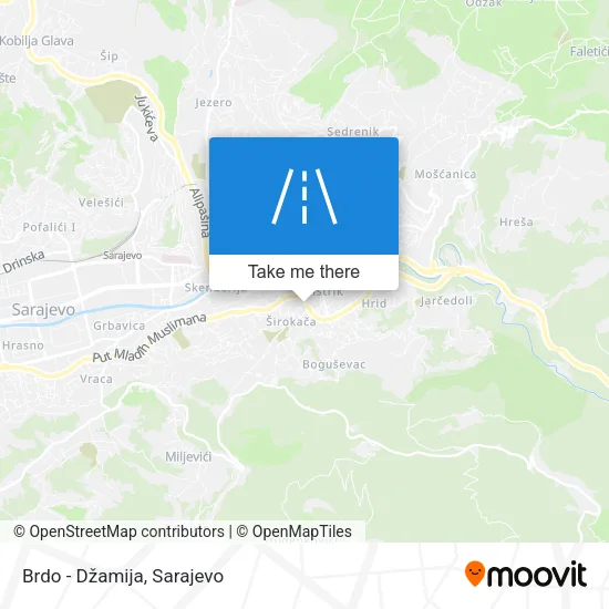 Brdo - Džamija map