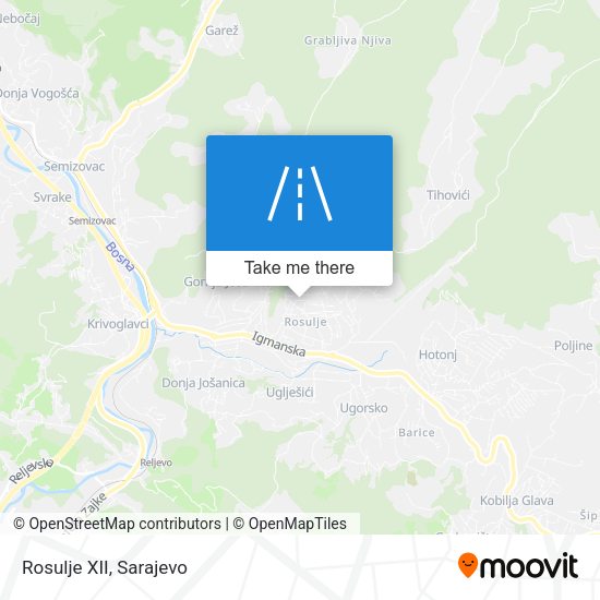 Rosulje XII map