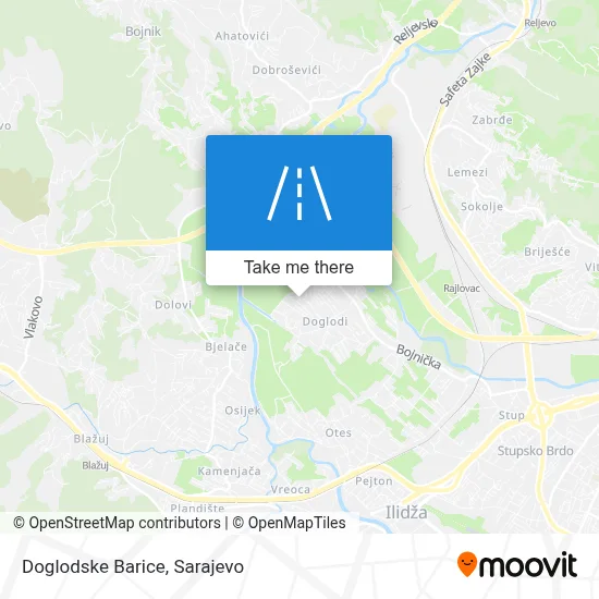 Doglodske Barice map